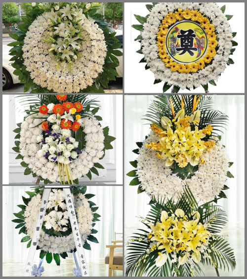 山西忻州五台县金岗库乡大插箭村花圈速递
